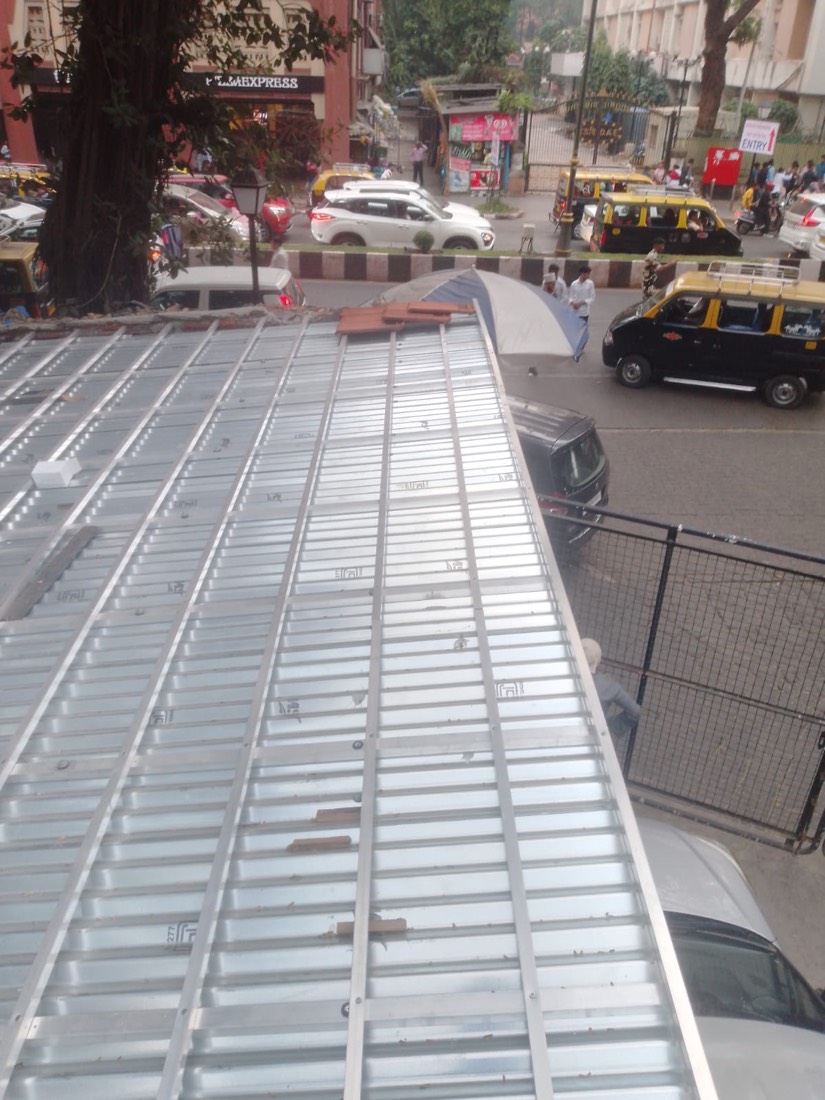 Waterproofing membrane application on terrace