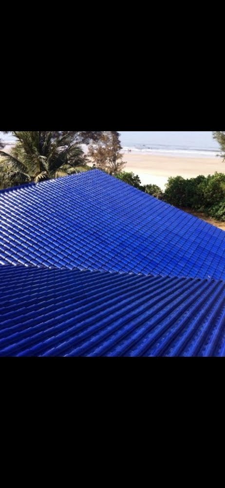 G.I. profile sheet roofing installed near the coast by Vihaan Enterprises